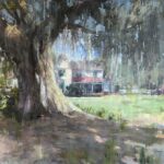 Featured Artwork: Nancy Tankersley live oak with Spanish moss