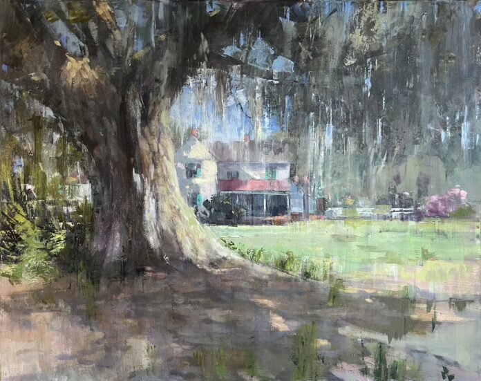 live oak with Spanish moss