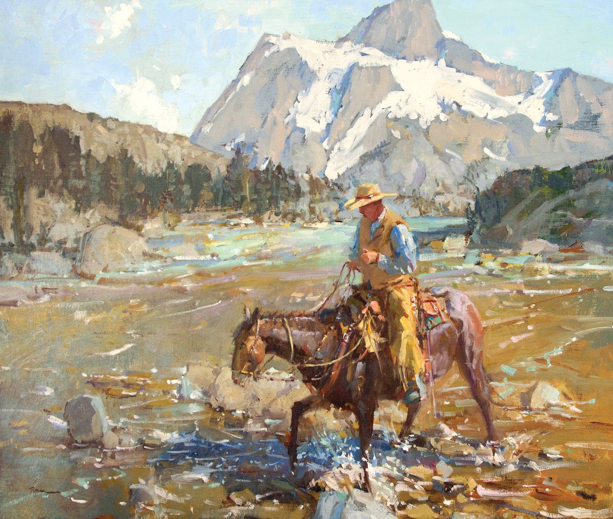 Contemporary artists - Lori Putnam, “Where the River Runs Cold,” oil on linen, 30 x 36”