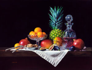 fruit dispayed on a table