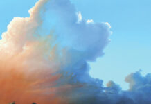 AAPL 97th Grand National Exhibition Andrew Eccleshall (b. 1967), "Evening Show," 2024, oil on canvas, 36 x 36 in.