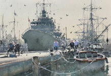 Zbukvic in Charleston Joseph Zbukvic, "Back from Fishing, Melbourne," 2025, watercolor on paper, 13 x 10 in.