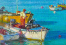 “Last Light-St. Ives” Wins PleinAir Salon PleinAir Salon - Ned Mueller, “Last Light-St. Ives,” oil painting, 12 x 9 in.