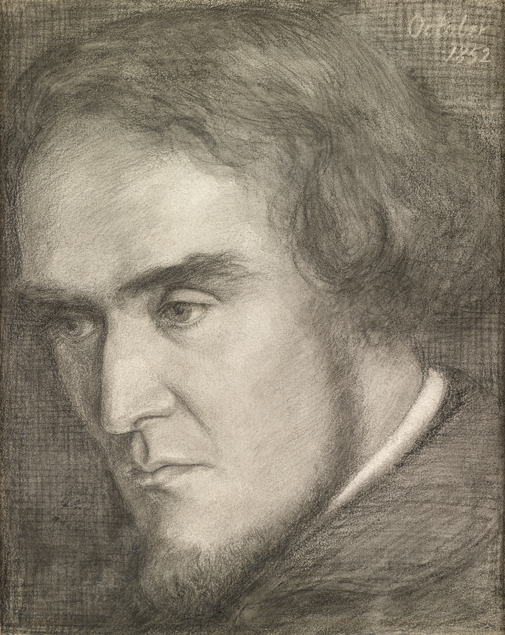 Dante Gabriel Rossetti (1828-1882), "William Bell Scott," London, England, Birchington, England 1852; pencil, chalk, and wash, 11.75 x 9.5 in.
