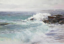 “Resonance” Wins PleinAir Salon Painting of waves
