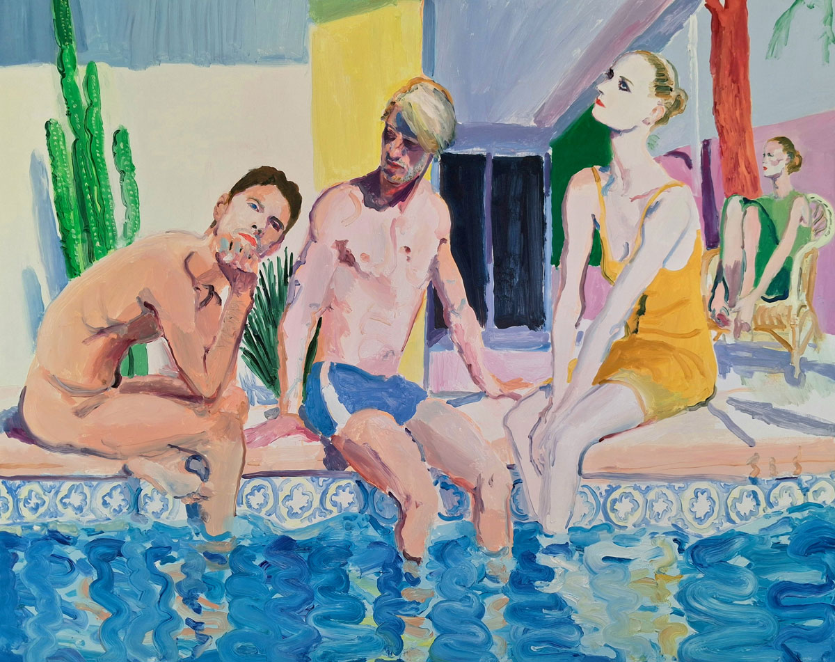 Figurative art - Xevi Solà, "Dimanche 1," 2025, oil on canvas, 51.2 x 63.8 in | 130 x 162 cm