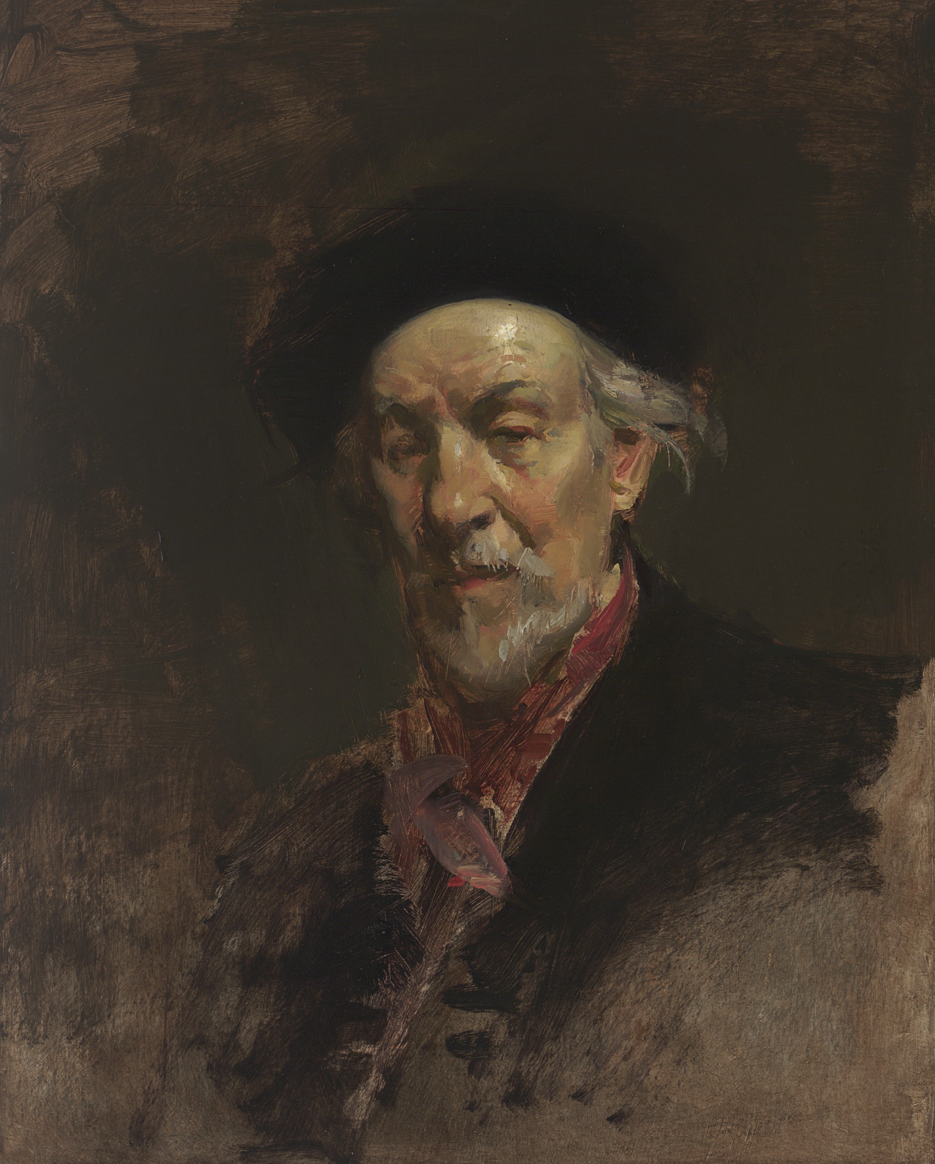 Portrait painting of David Leffel - Sherrie McGraw, "Master," 2025, Oil, 26.5 x 22.5 in.