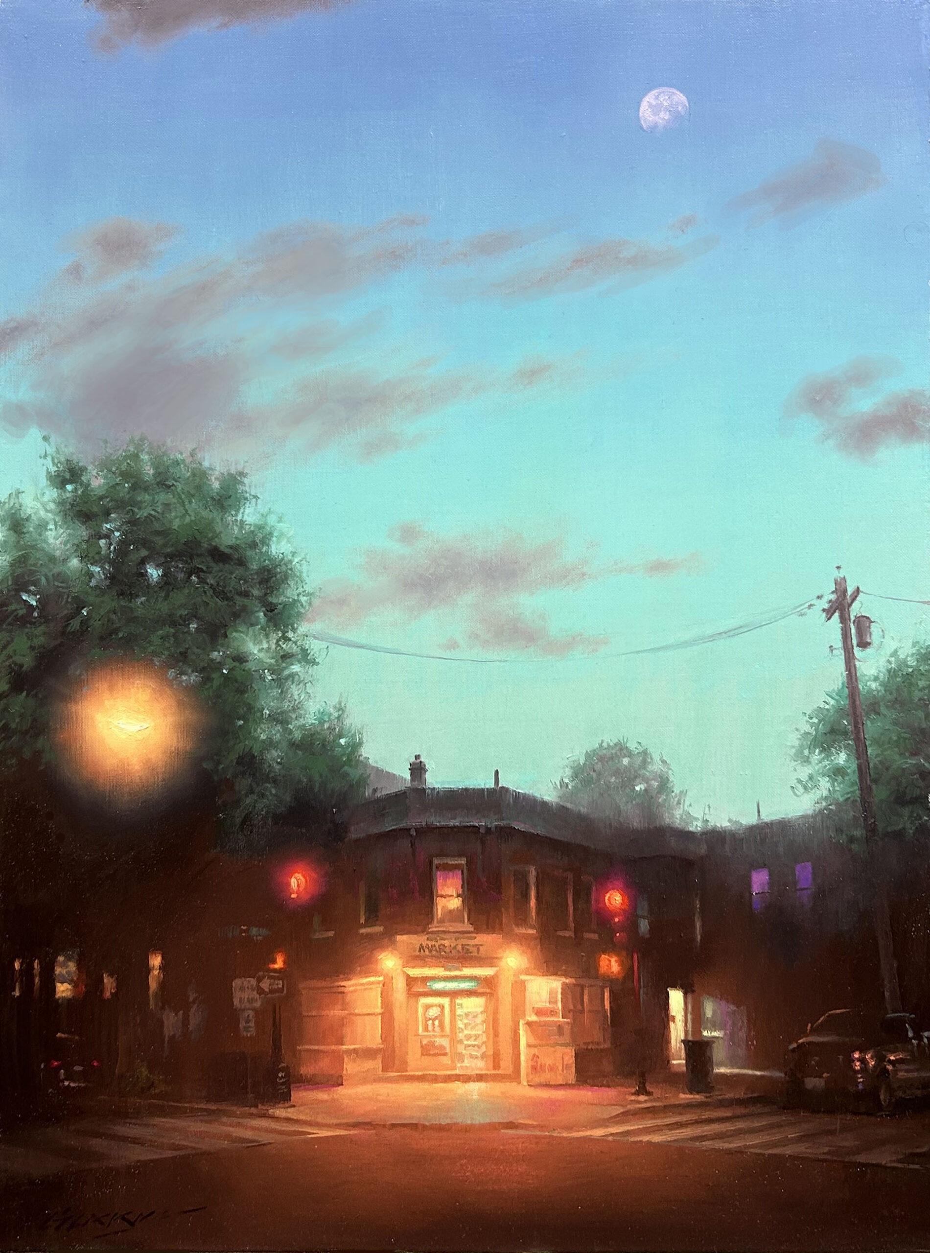 Gavin Glakas, "The Last Outpost (Capitol Hill)," oil on linen, 18 x 24 in.