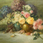 Art With Purpose: A Tribute to Joe Anna Arnett McLarry Fine Art - Joe Anna Arnett, "Antique Roses," 24 x 30 in.