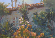 Casa Romantica Welcomes California Art Club California Art Club - “Color Pyramid, Casa Romantica,” 11x14, oil by Rick J. Delanty