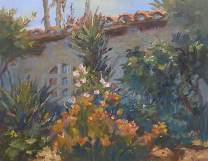 “Color Pyramid, Casa Romantica,” 11x14, oil by Rick J. Delanty California Art Club - “Color Pyramid, Casa Romantica,” 11x14, oil by Rick J. Delanty