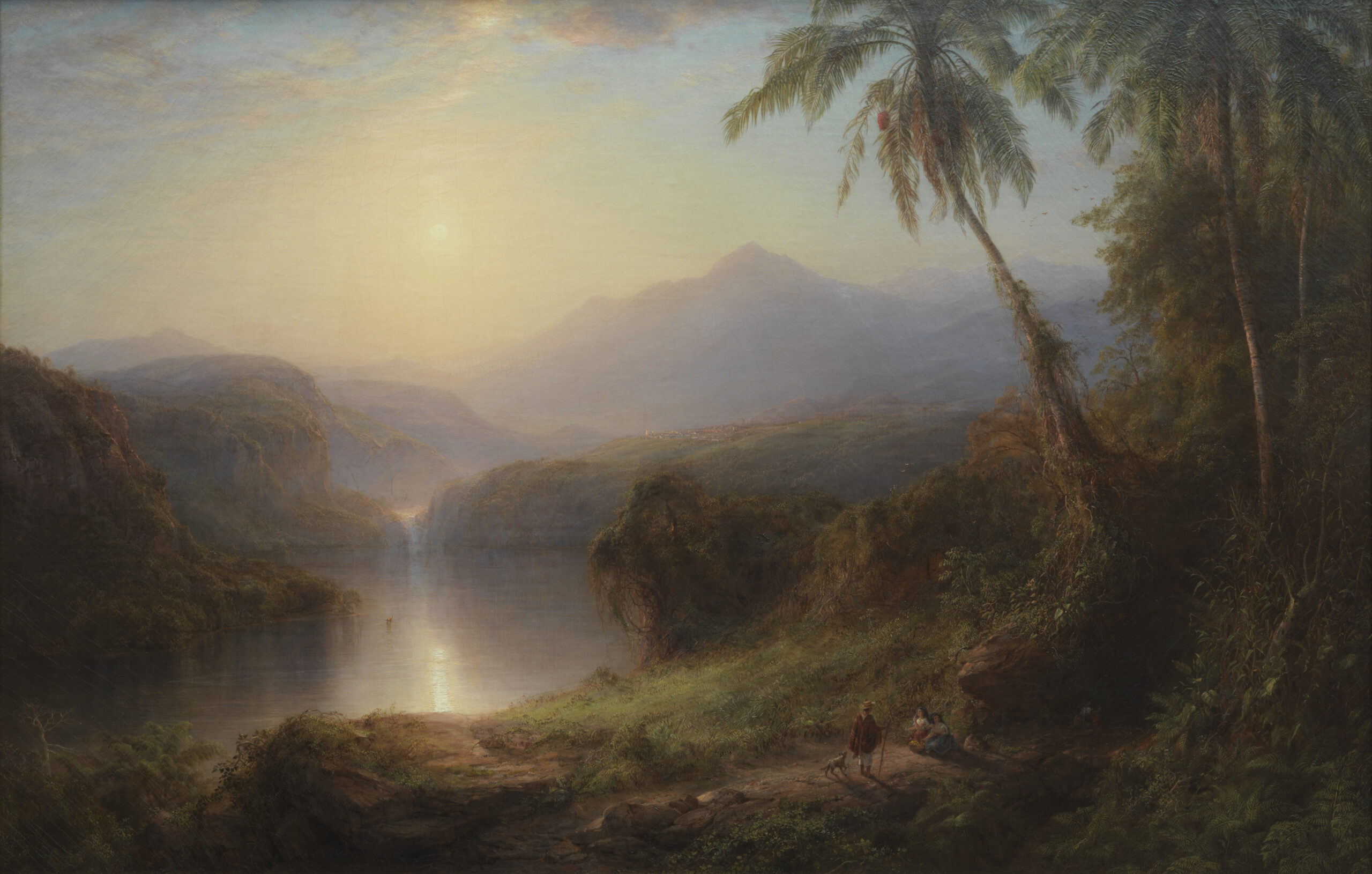 American art - Frederic Edwin Church (1826–1900), “Valley of Santa Ysabel, New Granada,” 1875. Oil on canvas, 39 1/4 x 60 in. Museum Purchase, 2018.10.