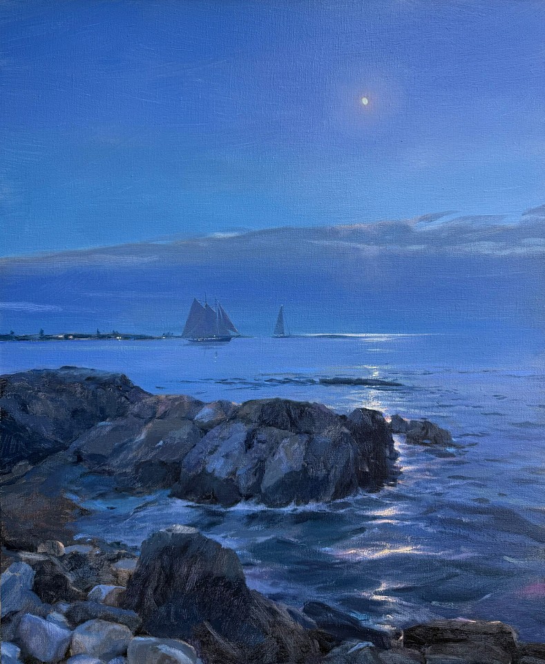 Marine Art - Jaqueline Jones, "Moondrift," 2026, oil on canvas, 30 x 24 in.