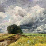 Jove Wang: Instinct and Feeling Jove Wang, "Trail After Rain," oil, 24 x 18 in.