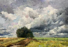 Jove Wang: Instinct and Feeling Jove Wang, "Trail After Rain," oil, 24 x 18 in.