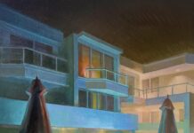 California Art Club Celebrates 115th Annual Gold Medal Exhibition Renae Wang, “Pacific Hotel (III),” Oil on canvas, 24 x 24 inches