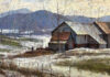 11th Annual Bighorn Rendezvous Brinton Museum - DONALD DEMERS (b. 1956), Between Field and Farm, 2026, oil on linen, 12 x 16 in.