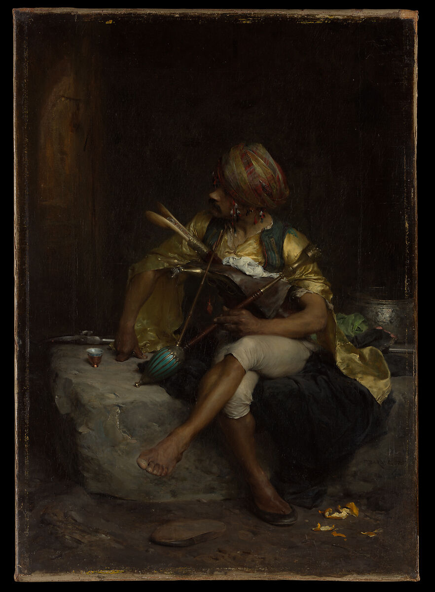 Charles Bargue, "A Bashi-Bazouk," 1875, Oil on canvas, 18 1/4 x 13 1/8 in. (46.4 x 33.3 cm), Catharine Lorillard Wolfe Collection, Bequest of Catharine Lorillard Wolfe, 1887