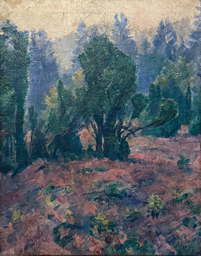 Willem de Kooning (1904–1997), "Landscape," date unknown, oil on canvas, 24 x 15 1/2 in., collection of Lynne Charnay