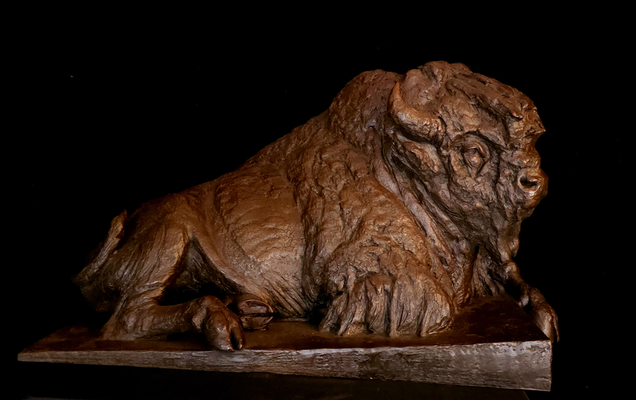 Brandon Bailey, “Vigilant Guardian,” bronze, 30 x 17 x 19 in.