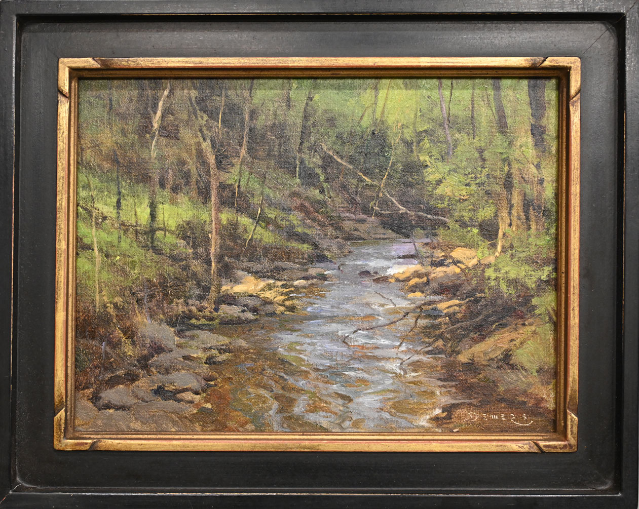 Don Demers, "Pattern of the Stream," oil