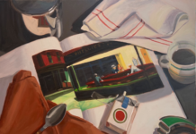 Debbie Mueller: Held Between Light and Shadow "Ode to Nighthawks" by Debbie Mueller