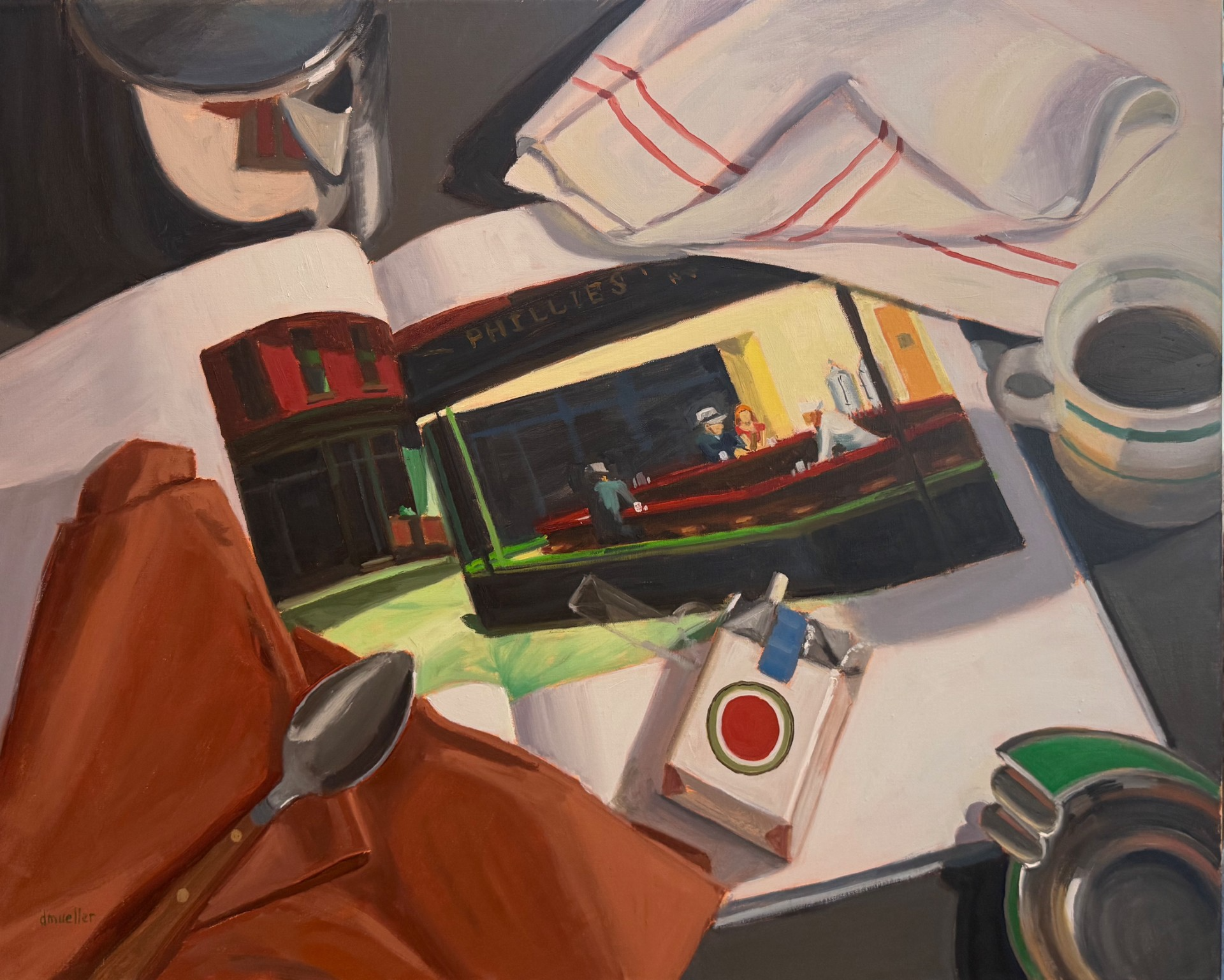 "Ode to Nighthawks" by Debbie Mueller
