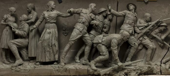 Detail from “A Soldier’s Journey”