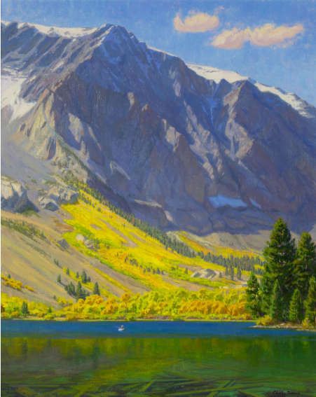 Charles Muench (b. 1966), "Solitude and Respite, Eastern Sierra," oil on canvas, 30 x 24 in.