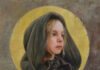Limitless: Women Artists of the West’s 56th National Exhibition Women Artists of the West - portrait painting of a child - Cynthia Feustel (b. 1957), "Through the Eyes of a Child," 2023, oil on cradled panel, 16 x 16 in.